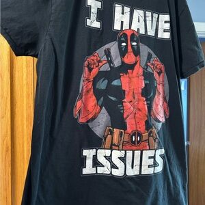 #205 Marvel Black Cotton “I Have Issues” T-Shirt